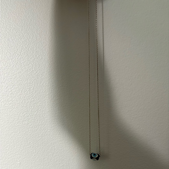 Evil Eye Pendant on Sterling Silver Chain - Picture 2 of 2